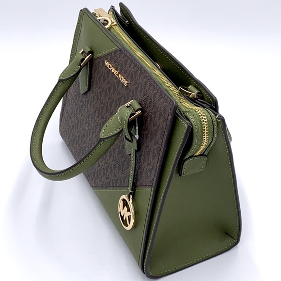 MICHAEL KORS HOPE MEDIUM MESSENGER EVERGREEN MULTI - Picture 9 of 16